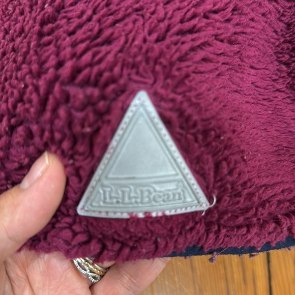 L.L. bean burgundy baby and toddler Hi-pile fleece Jacket size 12 - 18 months - Picture 9 of 9